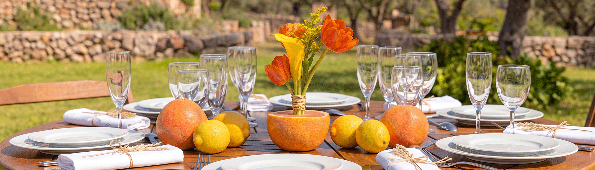 DIY Orange brunch lendemain de mariage