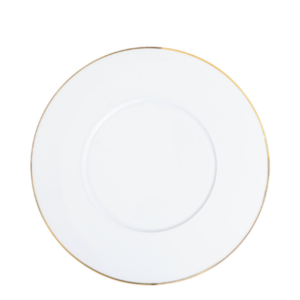 Lot de 25 grandes assiettes plates Filet Or Ø 27 cm