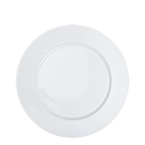 Lot de 25 grandes assiettes blanches Ø 26,5 cm