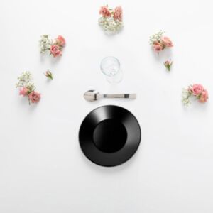 Pack vaisselle noire - Dessert (35 pers. max)