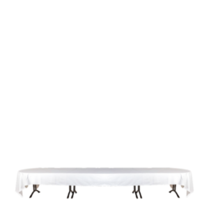 Pack table ovale, rallonge et nappe (24 personnes max)