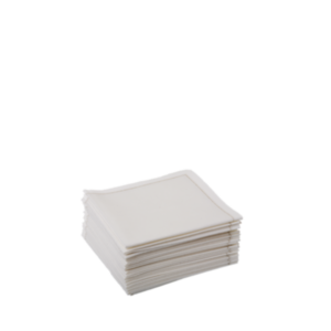 Serviettes cocktail tissu blanc par 30