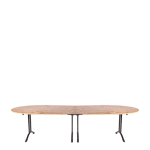 Table d'honneur ovale 130x300cm 14 personnes