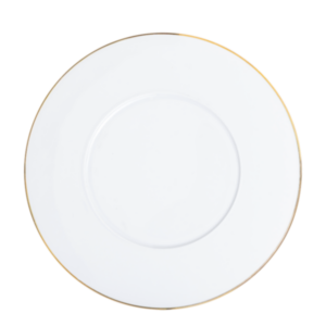 Plat rond filet or