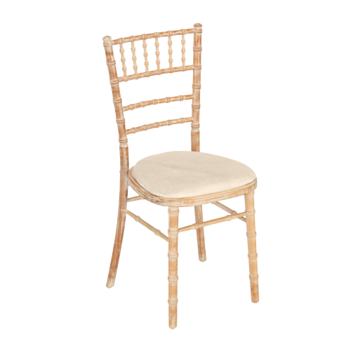 Chaise bambou avec assise écrue
