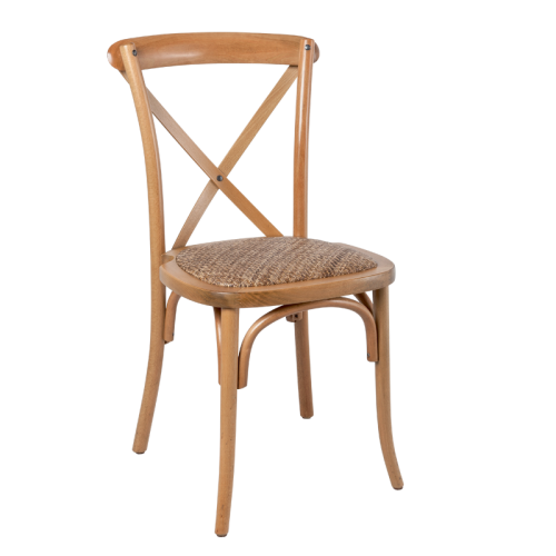 Chaise bois croisillons
