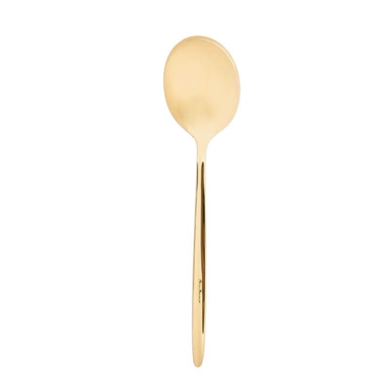 Cuillère de service dorée