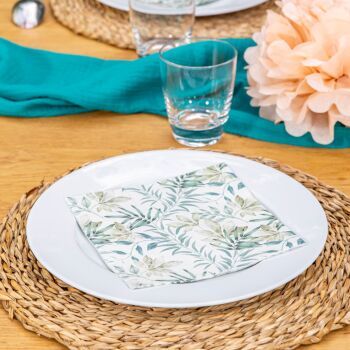 Lot de 25 grandes assiettes blanches