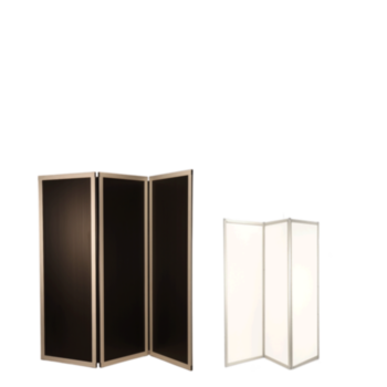 Paravent black and white 3 feuilles L 210 cm (70 x 3) H 186 cm