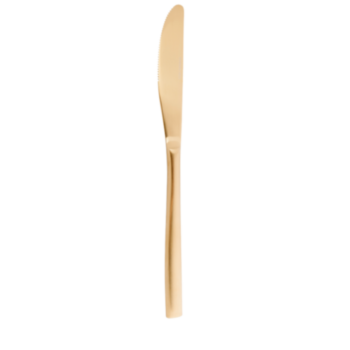 Couteau de table dor&eacute;