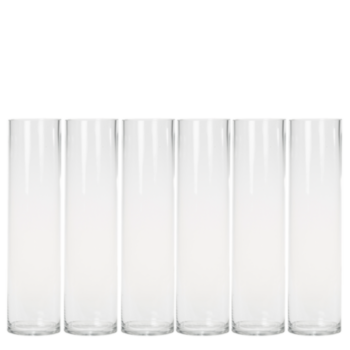 all:Lot de 6 grands vases cylindriques
