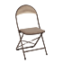 Chaise capitonnée taupe