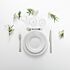 Pack vaisselle blanche - Plat et dessert (24 pers)