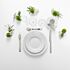 Pack vaisselle blanche - Plat, dessert, café (24 pers)