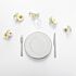 Pack vaisselle filet or - Plat (24 pers)