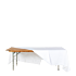 Pack table rectangulaire et nappe (8-10 personnes max)