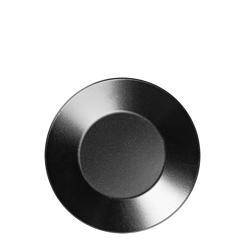 Lot de 35 petites assiettes noires Ø 25 cm