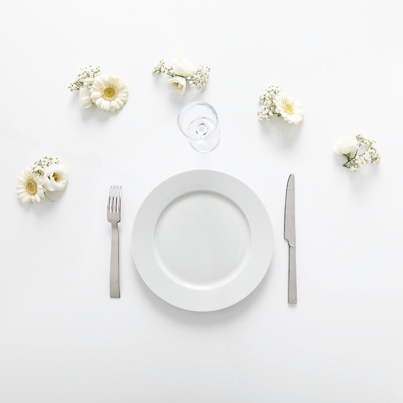 Pack vaisselle blanche - Plat (24 pers. max)