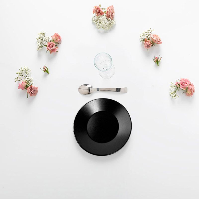 Pack vaisselle noire - Dessert (35 pers. max)