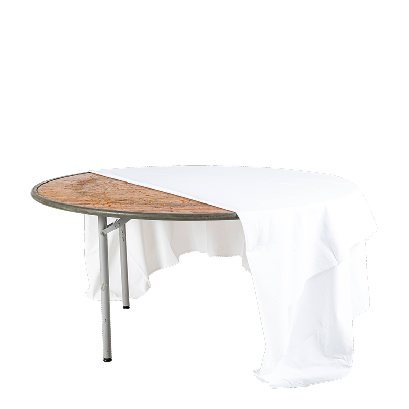 Pack table ronde et nappe (8-10 personnes max)