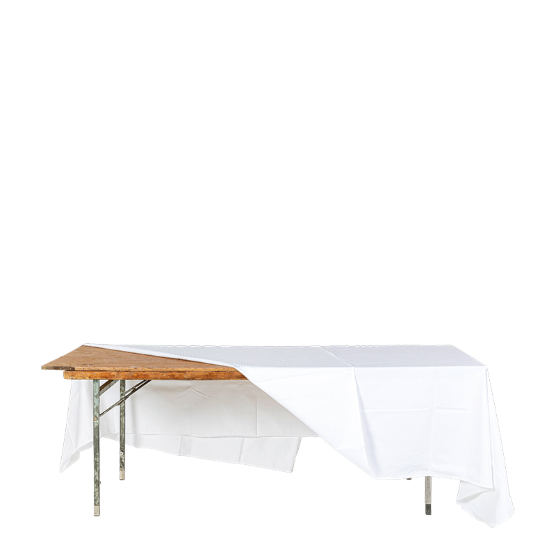 Pack table rectangulaire et nappe (8-10 personnes max)