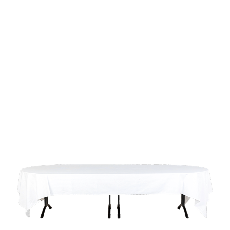 Pack table ovale et nappe (14 personnes max)
