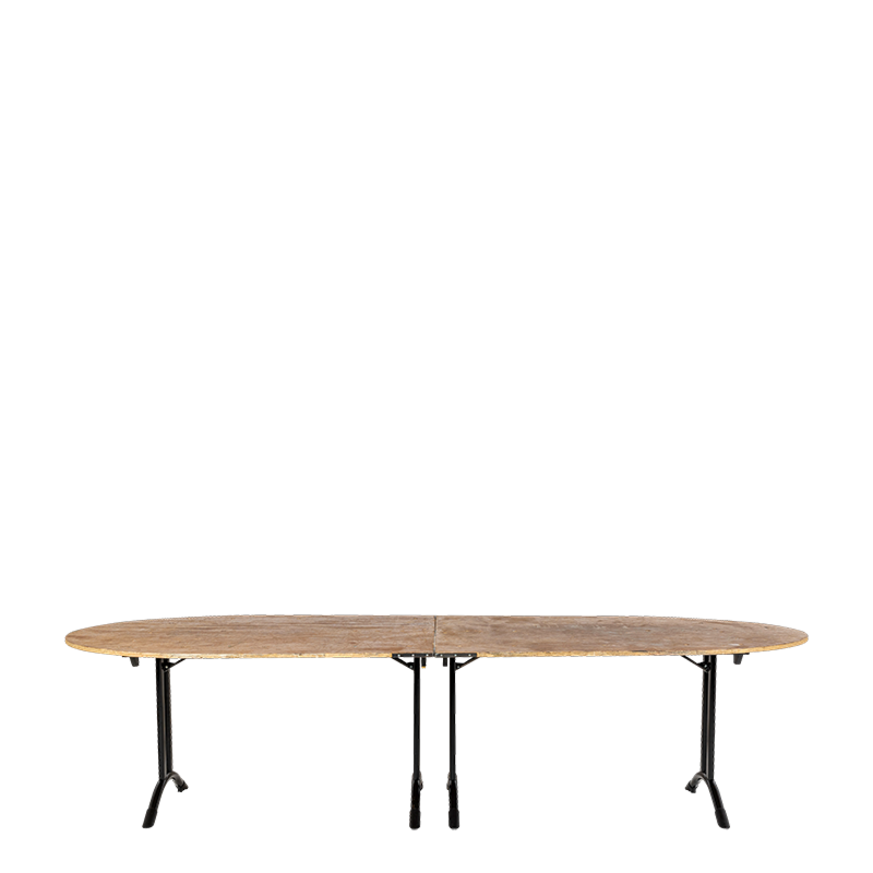 Pack table ovale et nappe (14 personnes max)