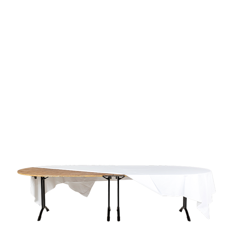 Pack table ovale et nappe (14 personnes max)
