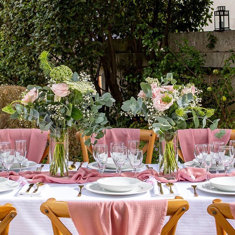 Lot de 6 grands vases cylindriques