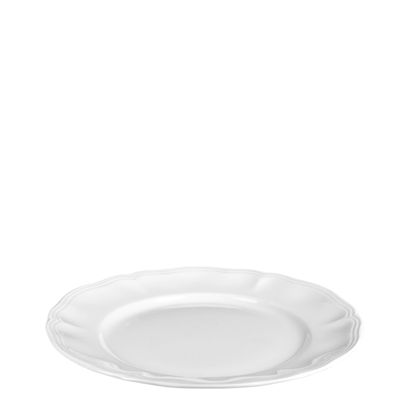 Lot de 40 grandes assiettes blanches élégantes Ø 26 cm