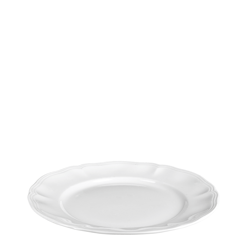Lot de 40 grandes assiettes blanches élégantes Ø 26 cm