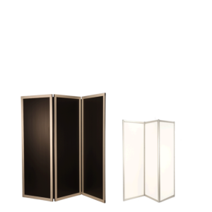 Paravent black and white 3 feuilles L 210 cm (70 x 3) H 186 cm