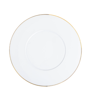 Lot de 25 grandes assiettes plates Filet Or Ø 27 cm