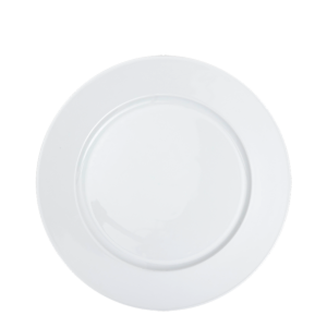 Lot de 25 grandes assiettes blanches Ø 26,5 cm