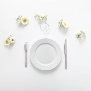 Pack vaisselle blanche - Plat (24 pers)