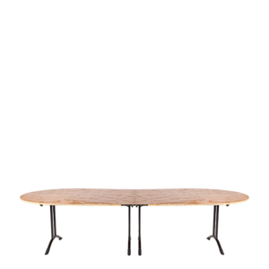 Table d'honneur ovale 130x300cm 14 personnes