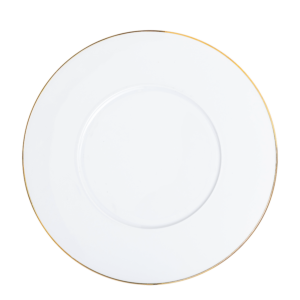 Plat rond filet or