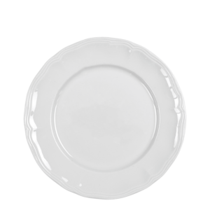 Lot de 40 grandes assiettes blanches élégantes Ø 26 cm