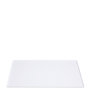 Plateau blanc en résine 40 x 60 cm
