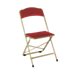 Chaise capitonnée velours rouge