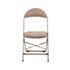 Chaise capitonnée velours taupe