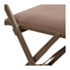Chaise capitonnée velours taupe