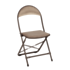 Chaise capitonnée velours taupe