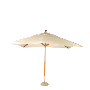 all:all:all:Parasol Louisiane écru 300 x 300 cm + socle granit Ø 50 cm