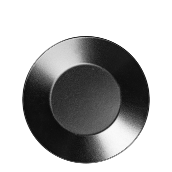 Lot de 25 grandes assiettes noires 27,5cm