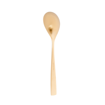 Cuillère à dessert dorée