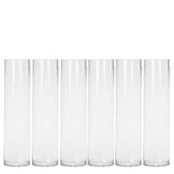 all:Lot de 6 grands vases cylindriques