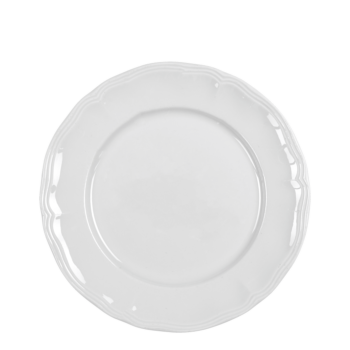 Lot de 40 grandes assiettes blanches élégantes Ø 26 cm