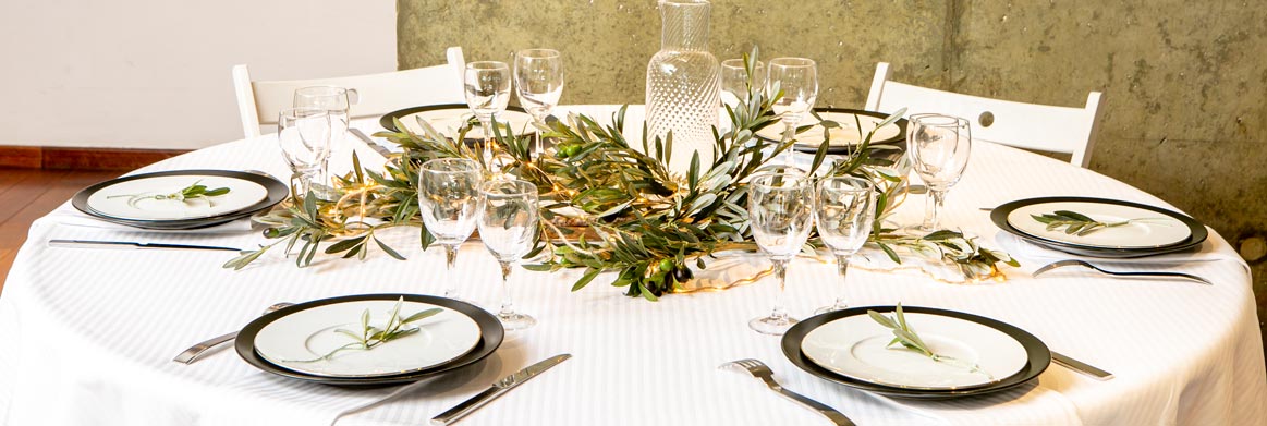 Table de mariage d'hiver