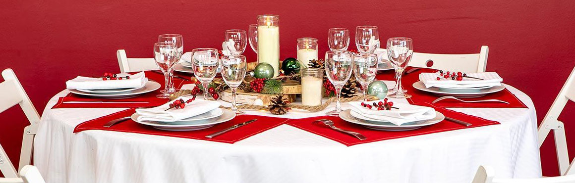 Idée table de Noël vaisselle